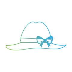 summer female hat icon