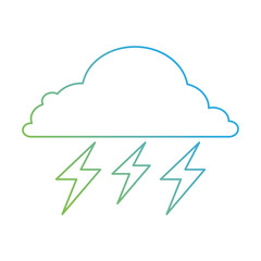 weather cloud rainy with ray