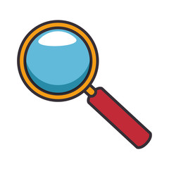 magnifying glass isolated icon