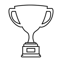 trophy cup isolated icon