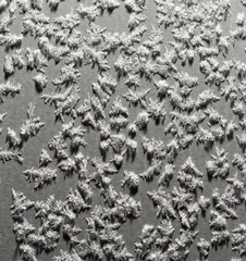 Snowflakes on a gray background