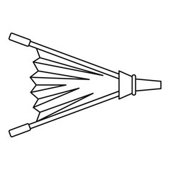 Fire bellows icon outline