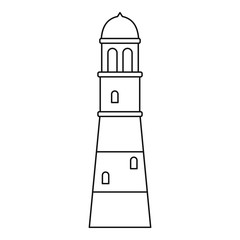Lighthouse icon outline