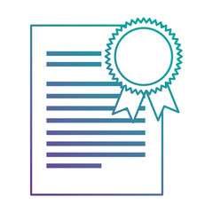 graduation certificate isolated icon