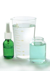 cosmetics ,containers and measure