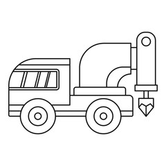 Drilling machine icon outline