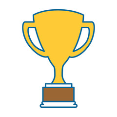 trophy cup isolated icon