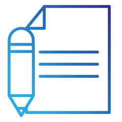 paper document with pencil