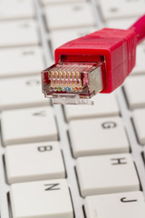 network cable on keyboard