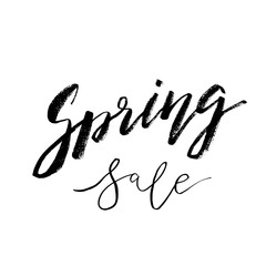 Special Spring Sale - Hand drawn inspiration quote. Vector typography design element. Spring lettering poster. Template for Flyers, banners, advertise, marketing, promotion.