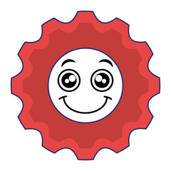 gears machine kawaii character