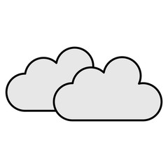 weather cloud isolated icon