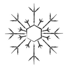 snowflake weather isolated icon