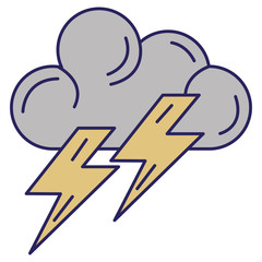 weather cloud rainy with ray