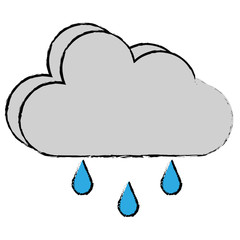 weather cloud rainy icon