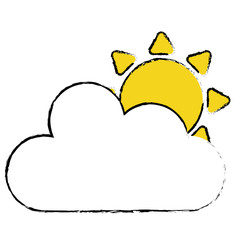 summer sun with clouds