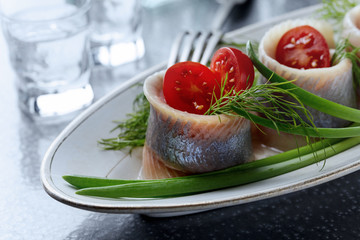 Fillet of Atlantic Herring in oil.