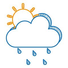 weather cloud rainy with sun