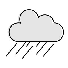 weather cloud rainy icon