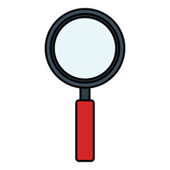 magnifying glass isolated icon