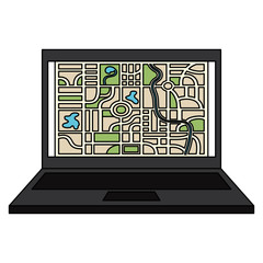 laptop computer with gps application