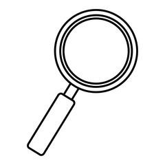 magnifying glass isolated icon