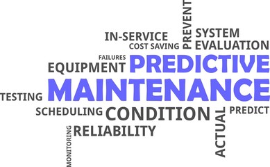 word cloud - predictive maintenance