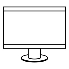 monitor computer isolated icon