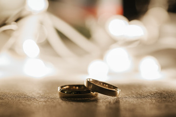 wedding rings macro close up 