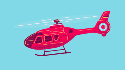 vector civil helicopter © Oleg and Polly