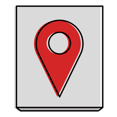 paper with pin location