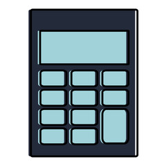 calculator math isolated icon