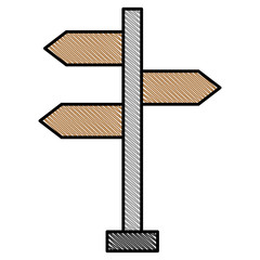 wooden arrows guide label