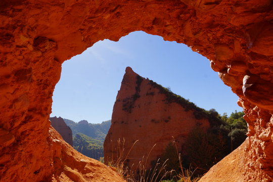 Paisaje de las Medulas, en la Comarca del Bierzo, Le&oacute;n