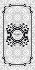 Vintage luxury background with retro elements, label, icon and frame for design of packaging luxury products. Vector illustration