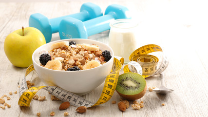 healthy breakfast, diet food concept