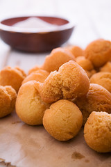 Castagnole typical Italian carnival sweet