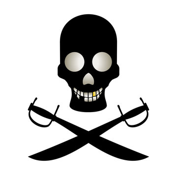 pirate skull draw