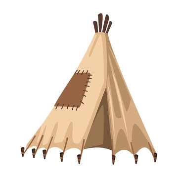 Indian Tent Isolated Icon Vector Illustration Graphic Design