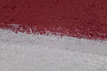 red and white background, paint