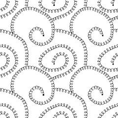 Spiral or Spring Seamless Pattern