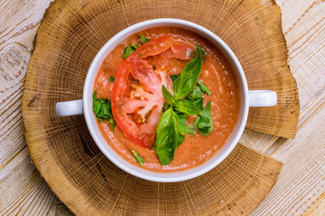 Cream of tomato soup