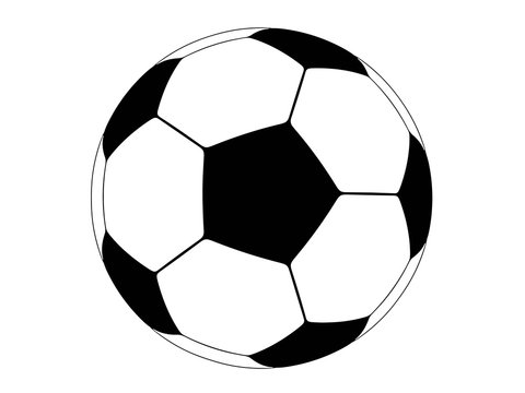 Soccer football. Image with clipping path