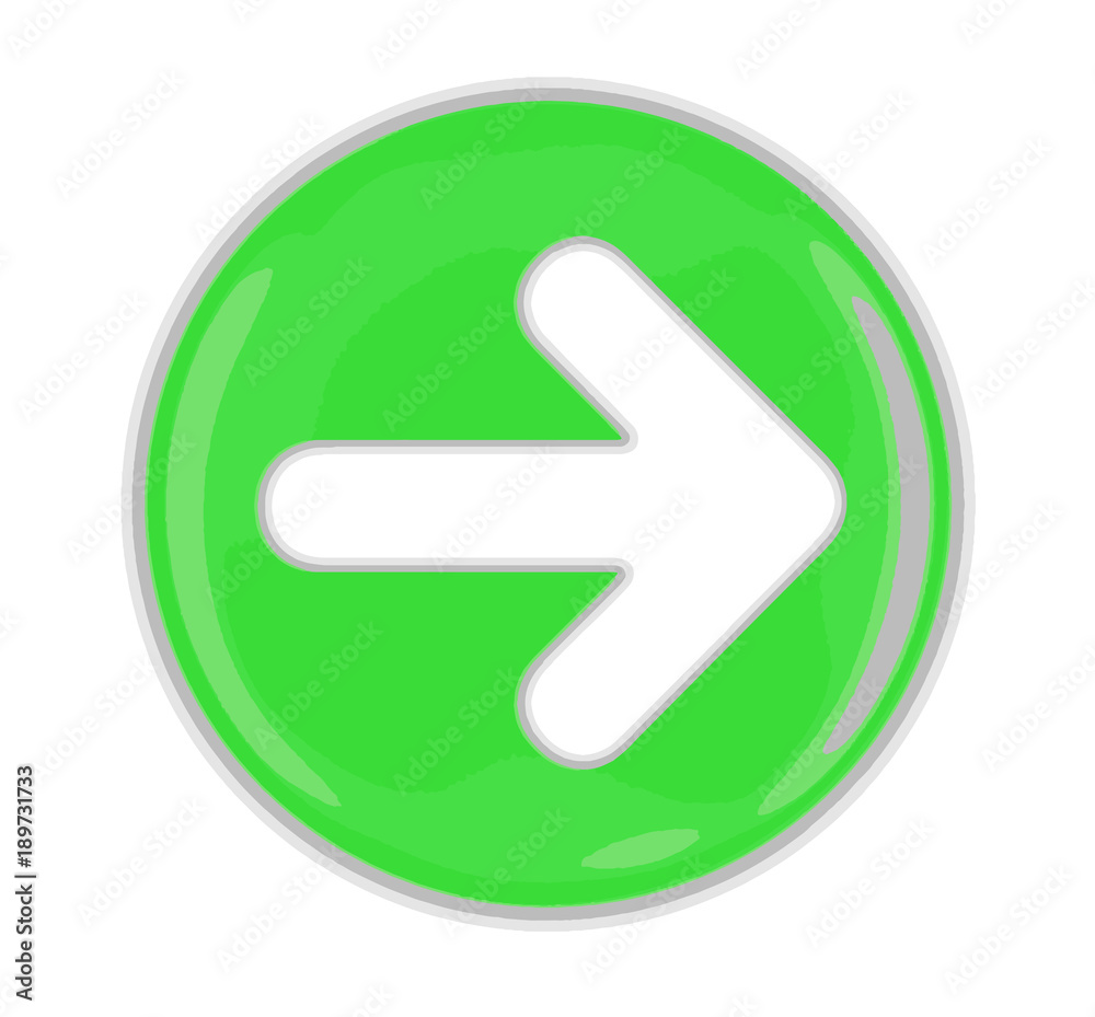 Poster button with arrow sign. image with clipping path