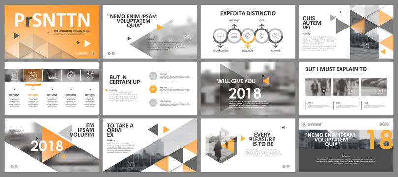 Abstract white, blue presentation slides. Modern brochure cover design. Fancy info banner frame. Creative infographic elements set. Urban city font. Vector title sheet model. Ad flyer style template