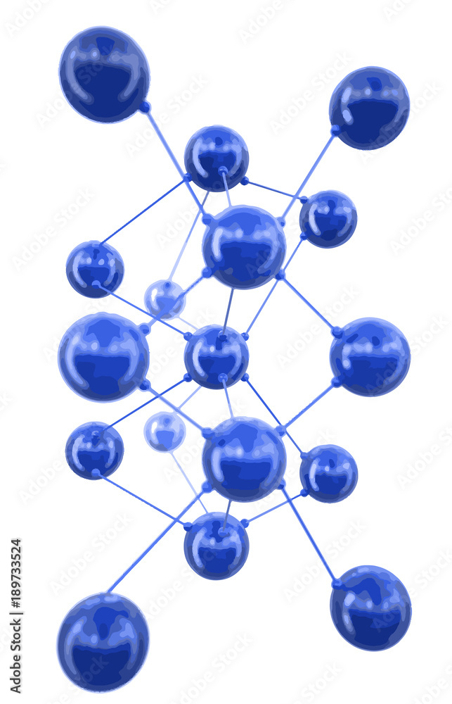 Poster 3d scheme. image with clipping path