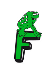 frog frosch F anfangsbuchstabe initialen abc großbuchstabe name vorname