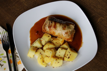 krautwickerl mit beilage