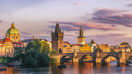 Obraz premium Most Karola na Starym Mieście w Pradze, Republika Czeska