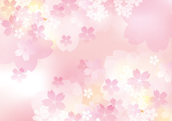 可愛い色桜 ほんわり